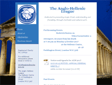 Tablet Screenshot of anglohellenicleague.org
